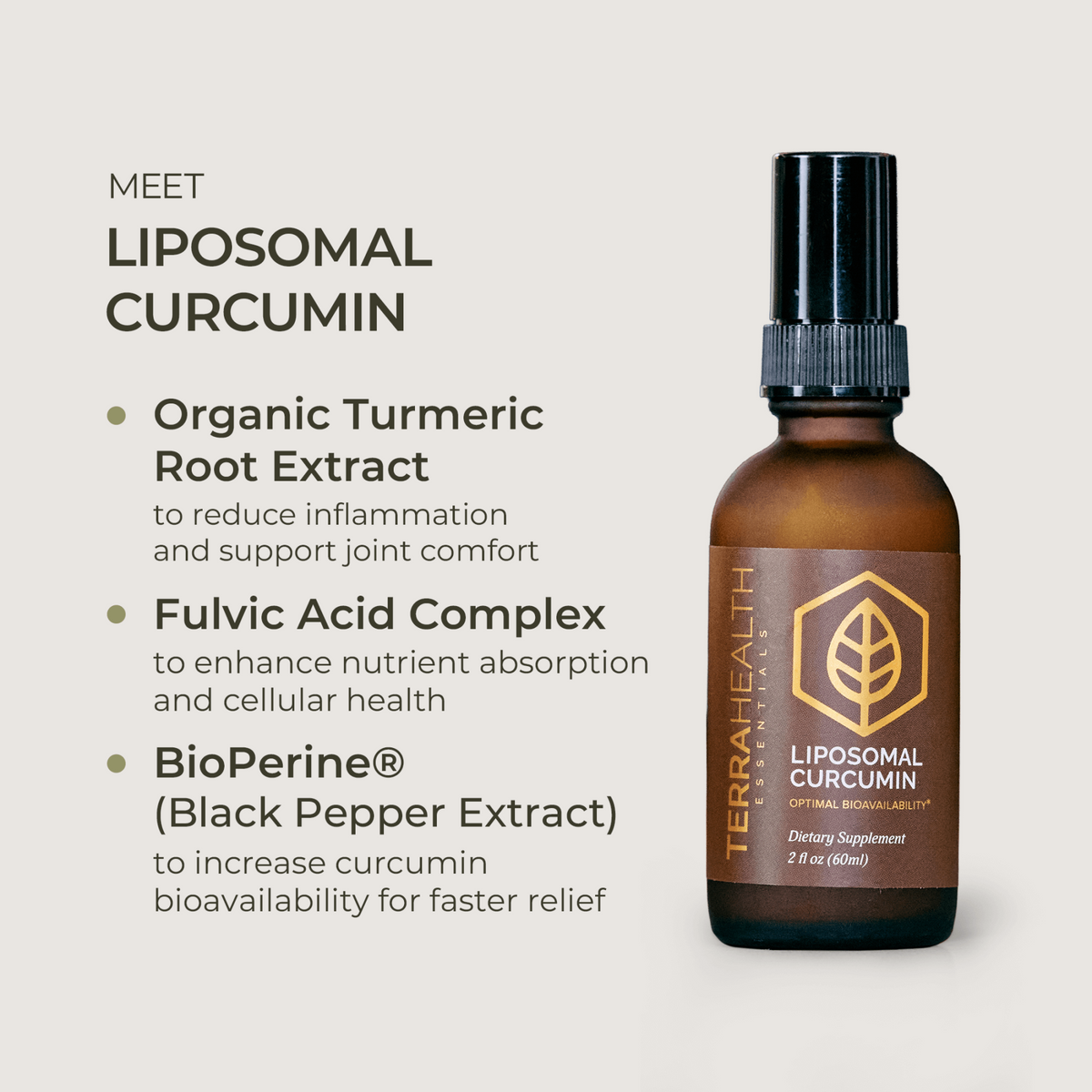 Terra Health Essentials Liposomal Curcumin 30 Servings