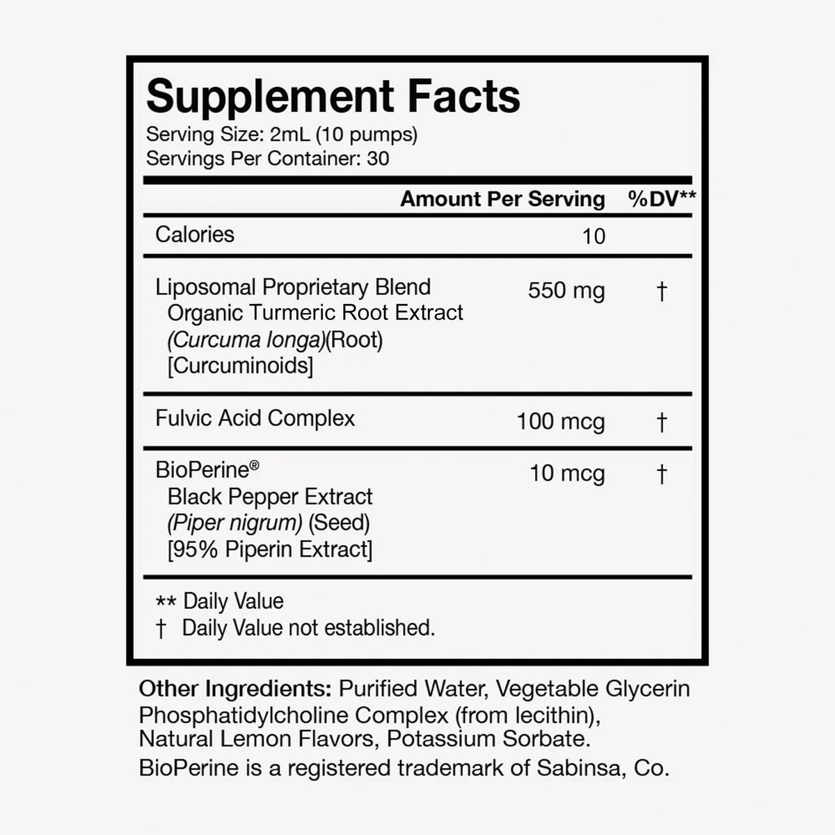 Terra Health Essentials Liposomal Curcumin 30 Servings