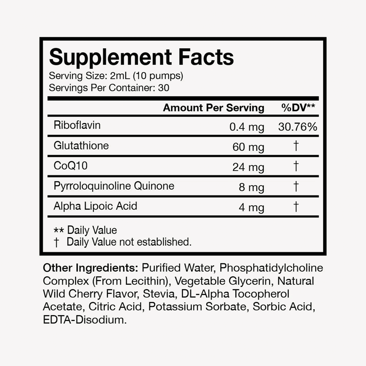 Terra Health Essentials Liposomal Glutathione 30 Servings