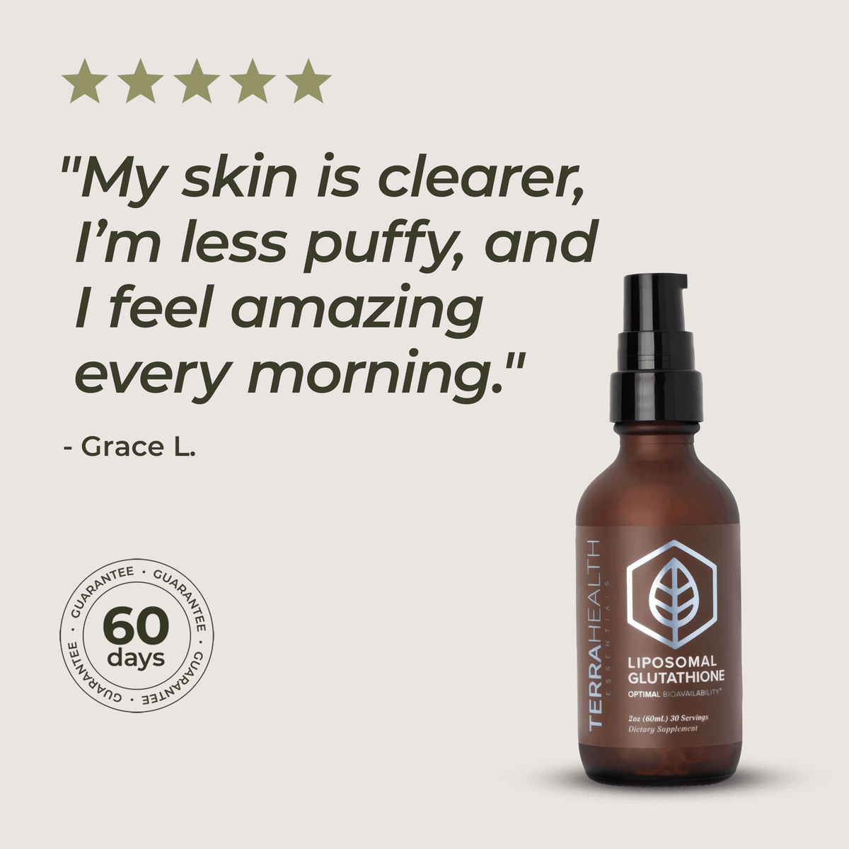 Terra Health Essentials Liposomal Glutathione 30 Servings